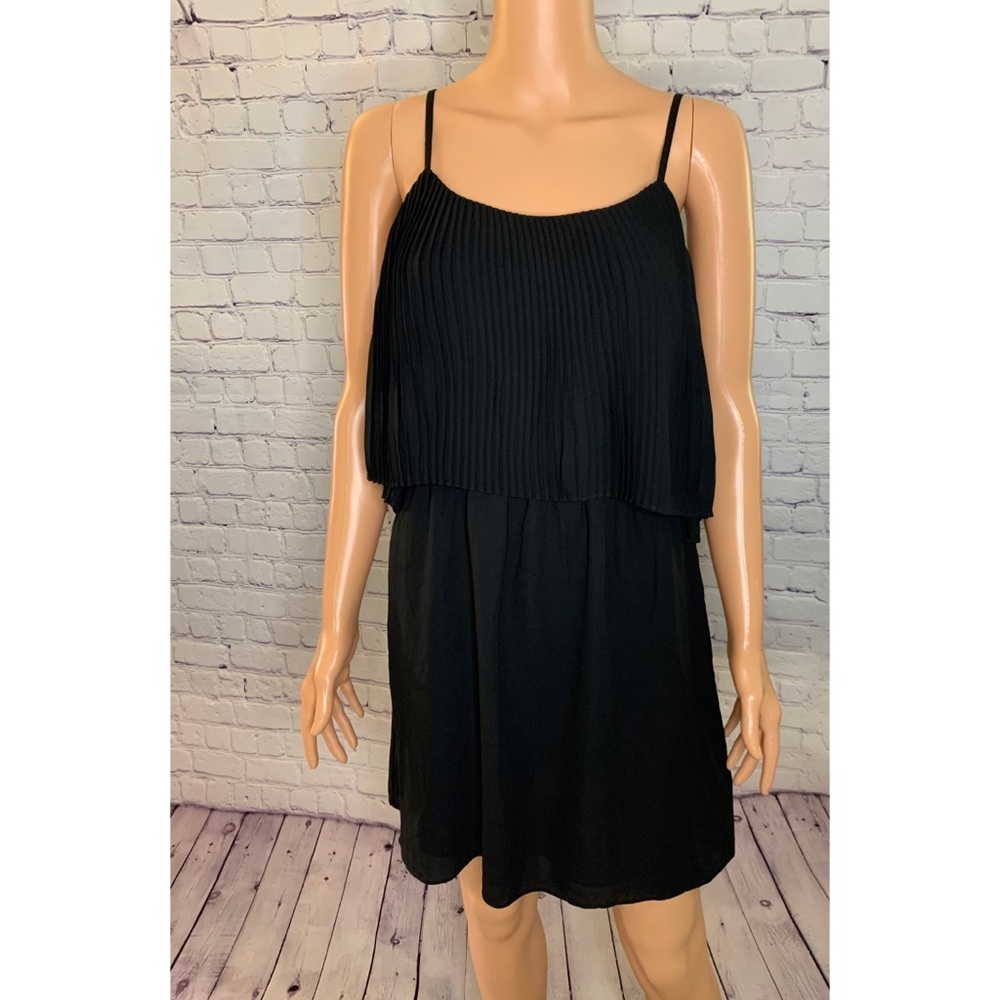 Mossimo Black Flowy Dress w/Adjustable Straps basic